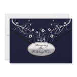 Renewing Wedding Vows - Invitations -Navy Floral