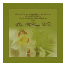 Renewing Wedding Vows - Invitations - Orchids