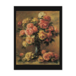 Renoir Les Roses Dans Un Vase Postcards