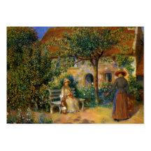 Renoir: Scene of the Garden in Brittany Business Card Template