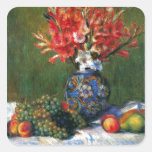 Renoir still life Flowers and Fruit art painting Sticker