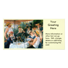 Renoir's Luncheon of the Boating Party (1881) Customized Photo Card