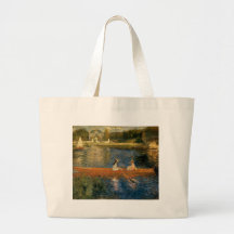 Renoir's The Seine at Asnières (The Skiff) ca 1879 Canvas Bags