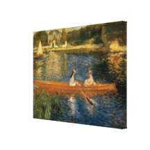Renoir's The Seine at Asnières (The Skiff) ca 1879 Gallery Wrapped Canvas