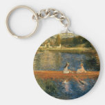 Renoir's The Seine at Asnières (The Skiff) ca 1879 Keychains