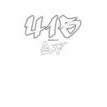 Rep SF (415) t-shirts