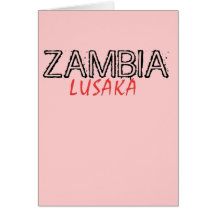 Rep Ya Hood Zambia Custom Greeting Card