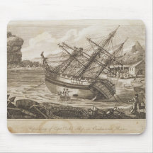 Repairing of Captain Cooks ship Mousepads