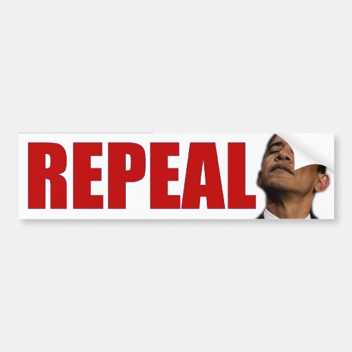 REPEAL OBAMA CARE OBAMACARE BUMPER STICKERS
