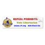 "Repeal Prohibition" Libertarian Party sticker