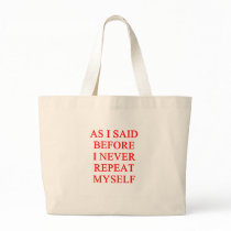 REPEAT myself Canvas Bags