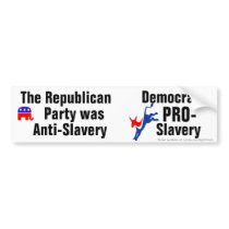 Replublicans Anti-Slavery Bumper Stickers