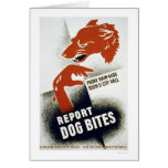 Report Dog Bites 1941 WPA cards