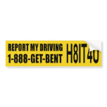 Report My Driving bumper stickers