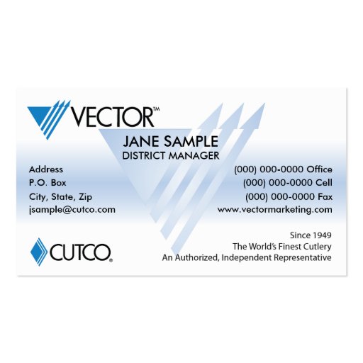 Representative & Manager Business Cards