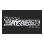 Representin' The Bay Area Rectangle Stickers
