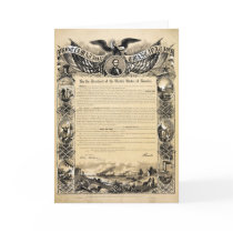 Reproduction of the Emancipation Proclamation Card