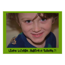 Reptile Birthday Party Personalized Invitations