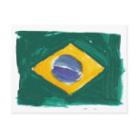 Republic of Brazil flag Cartoes Postais