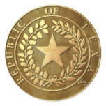 Republic of Texas Seal stickers