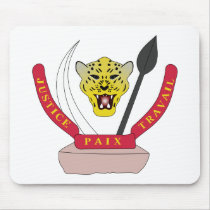 Republic of the Congo Coat of Arms Mouse Pad