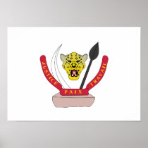 Republic of the Congo Coat of Arms Poster