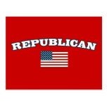 Republican American Flag Postcard
