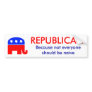 Republican Bumper Sticker