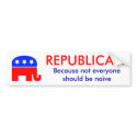 Republican Bumper Sticker bumper stickers
