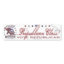 Republican Class Bumper Sticker bumper stickers