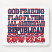Republican Cowgirl Mousepad