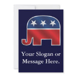 Republican Elephant Custom Invitation