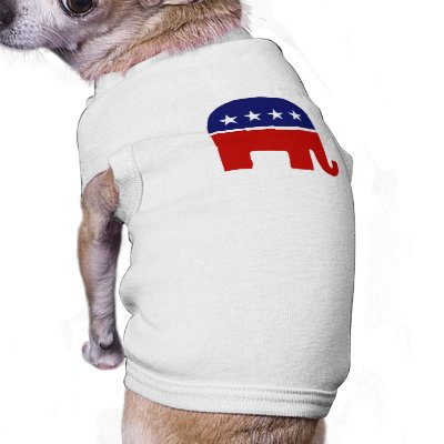 Republican Elephant / GOP Elephant Dog T-shirt by Politicaltshirts