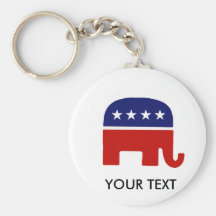 Republican Elephant / GOP Elephant Keychains