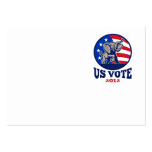 Republican Elephant Mascot USA Flag Vote Business Cards