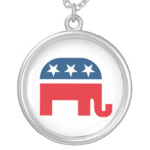 Republican Elephant Pendants