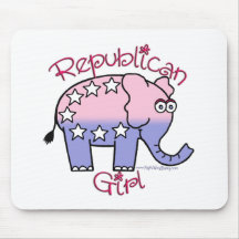 Republican Girl Mousepad