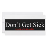 Republican Healthcare Plan - Don't Get Sick photo cards
