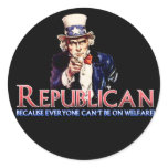 Republican, Not On Welfare stickers