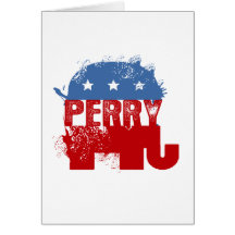 REPUBLICAN PERRY GREETING CARD
