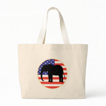republican symbol elephant design bag