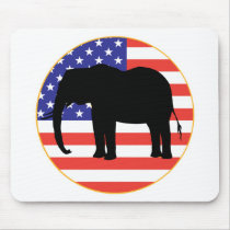 republican symbol elephant design mouse pad