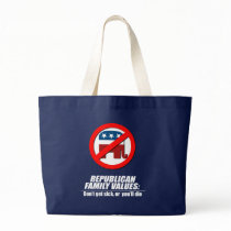 Republican Values - Don't get sick Canvas Bag