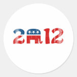 Republicans 2012 - Faded.png Sticker