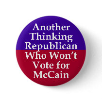 Republicans Against McCain Button