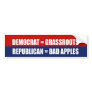 Republicans are Bad Apples Bumper Sticker
