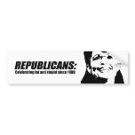 Republicans - Celebrating fat and stupid bumper stickers