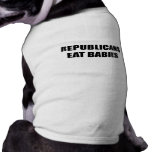 Republicans eat babies doggie shirt