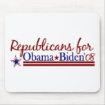 Republicans for Obama Biden mousepads