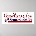 Republicans for Obama Biden posters